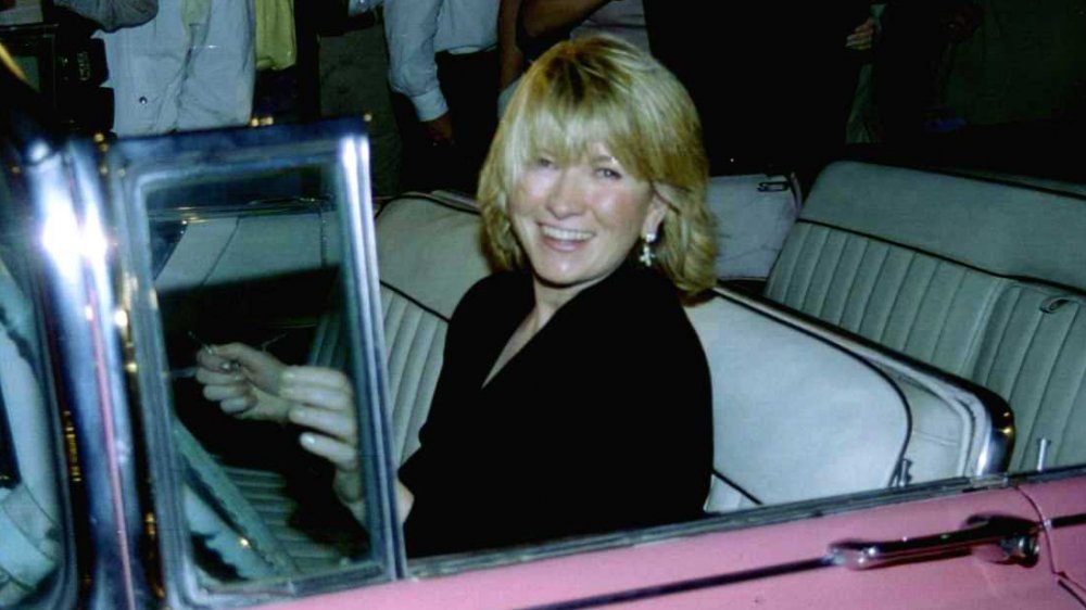 Martha Stewart in a car in 1996