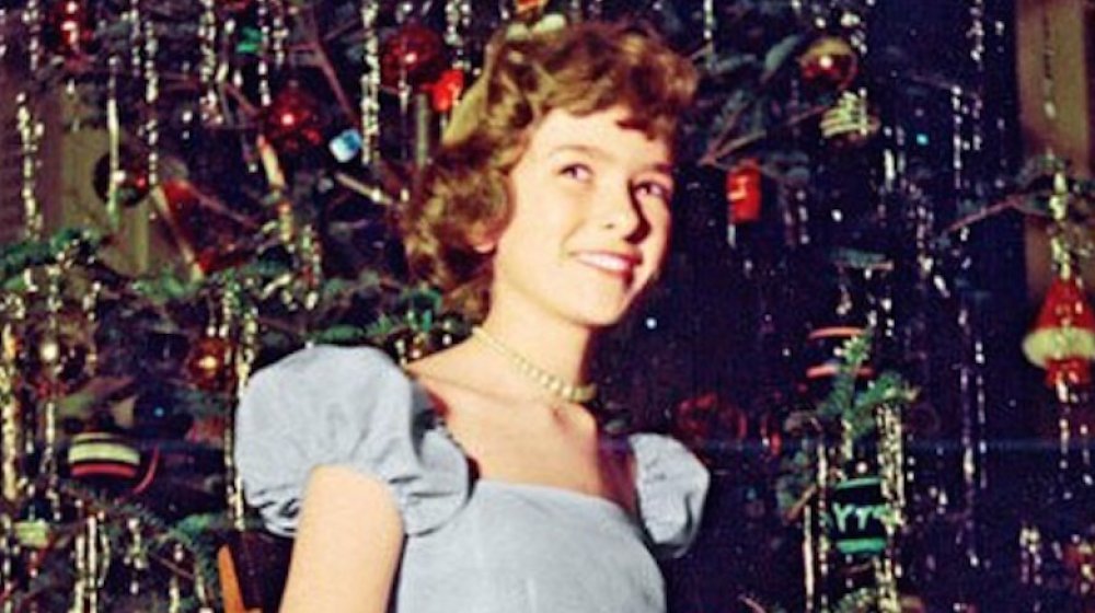 Martha Stewart as a teenager at Christmas