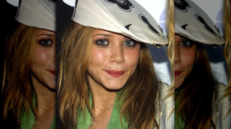 Mary-Kate Olsen wearing a hat