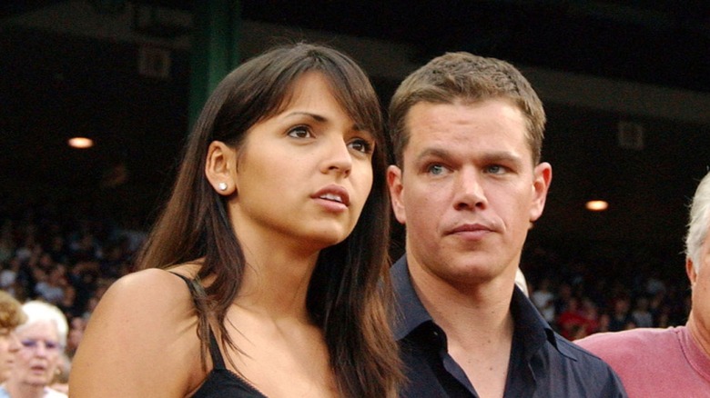 Luciana Barroso and Matt Damon