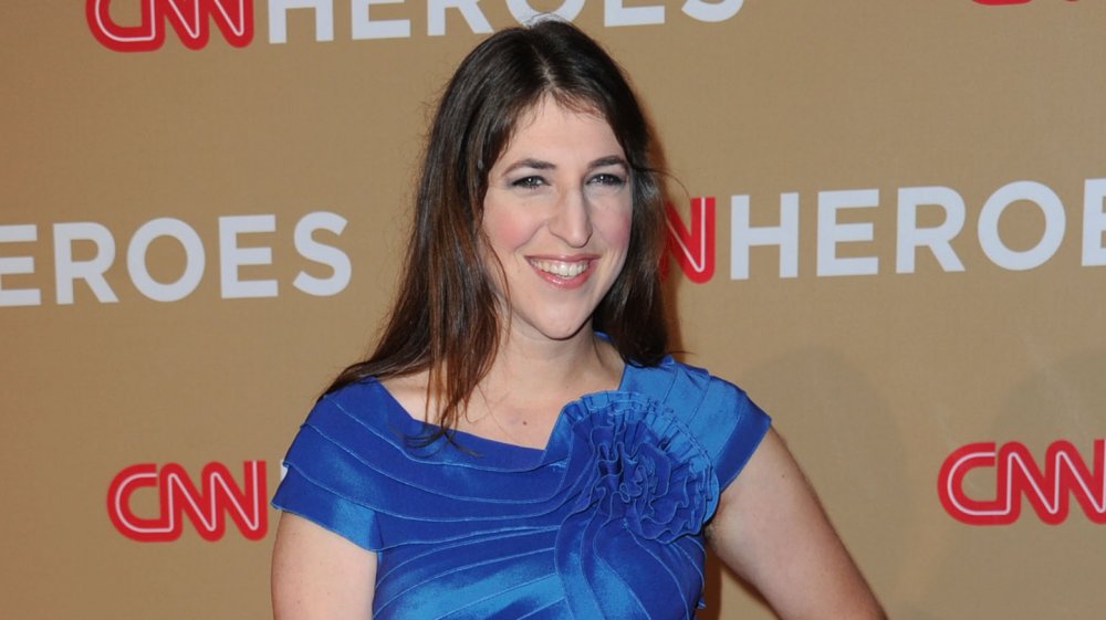 Mayim Bialik on the red carpet in 2010