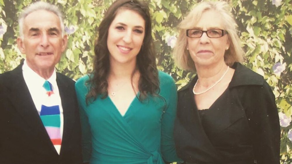 Mayim Bialik with two older family members