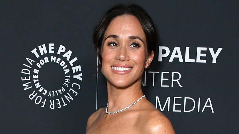 Meghan Markle smiling red carpet Paley Center