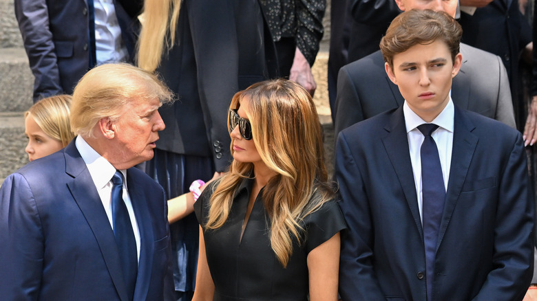 Donald, Melania, Barron Trump