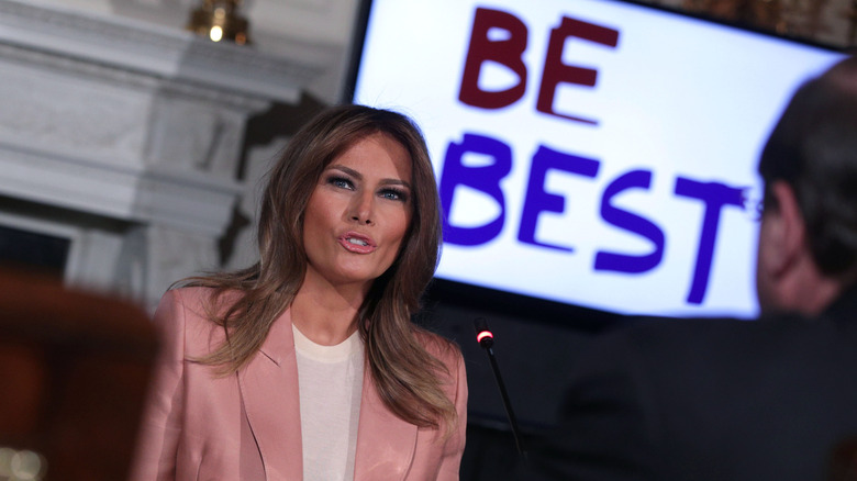 Melania Trump promoting Be Best