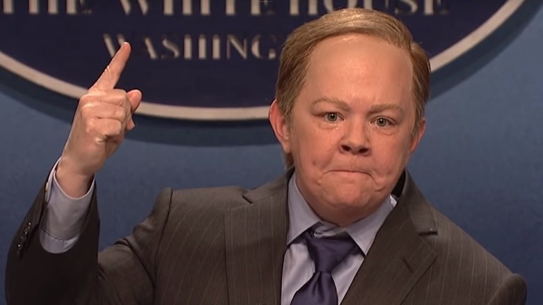 Melissa McCarthy as Sean Spicer on SNL