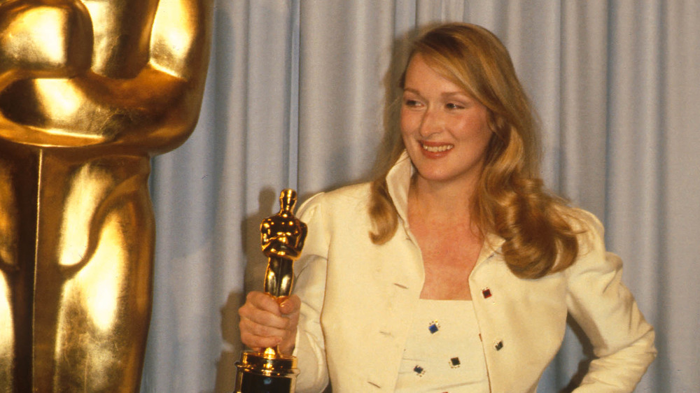 Meryl Streep with her first Oscar
