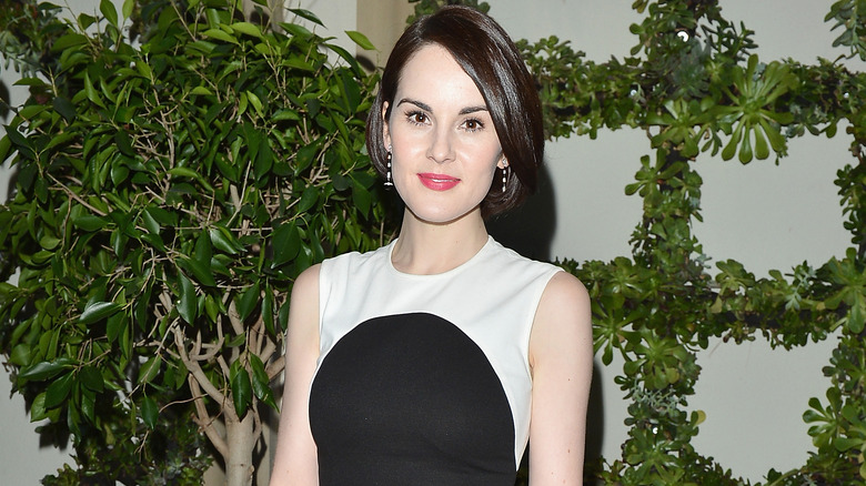 Michelle Dockery at tea party