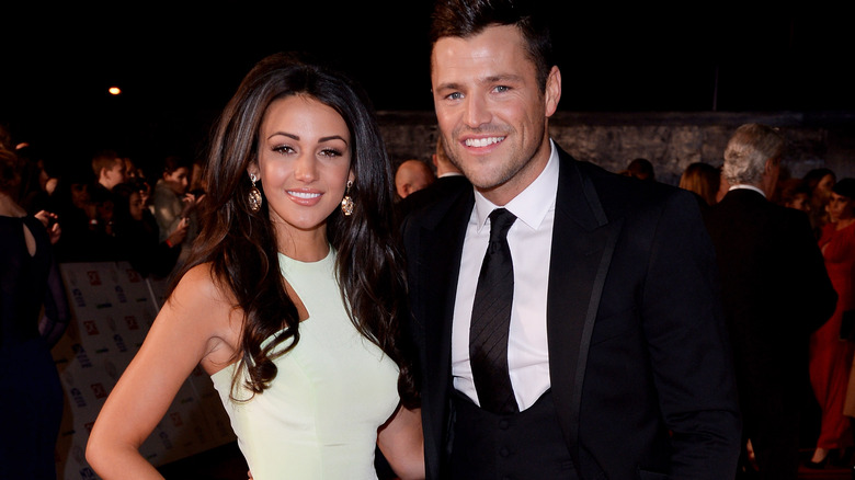 Michelle Keegan and her husband Mark Wright on the red carpet