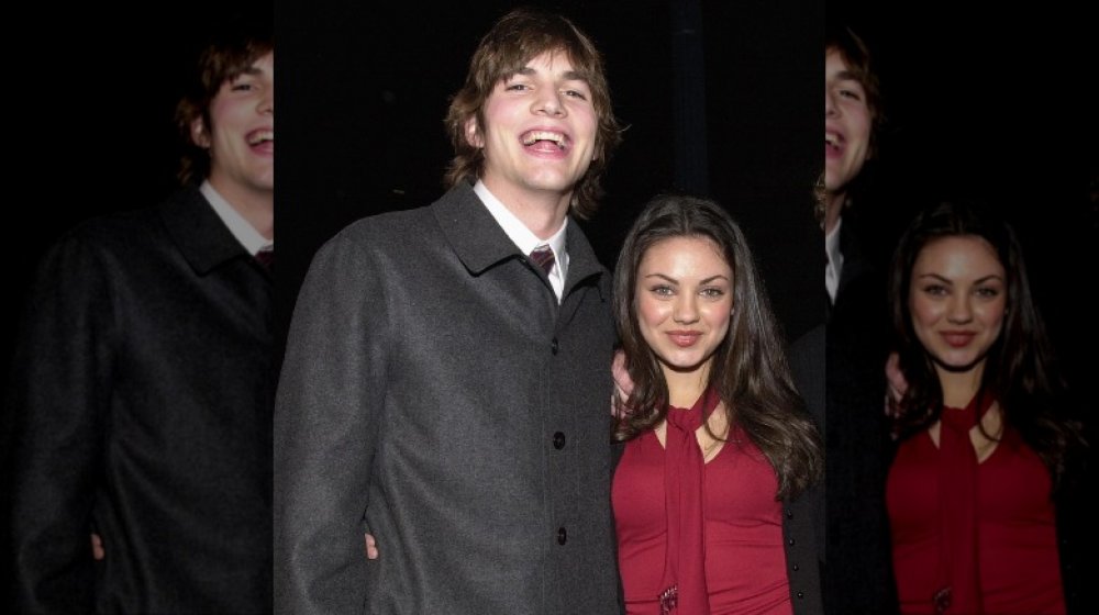 young Ashton Kutcher and Mila Kunis