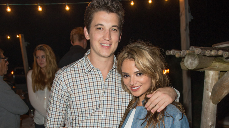 Keleigh Sperry and Miles Teller posing together in 2013