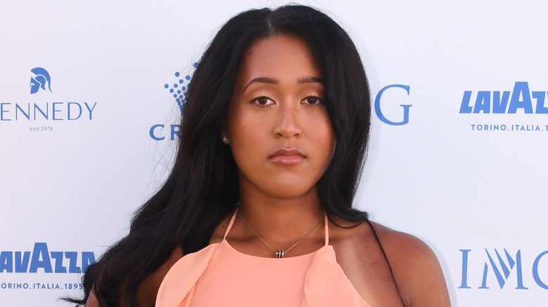 Naomi Osaka on the red carpet in 2017