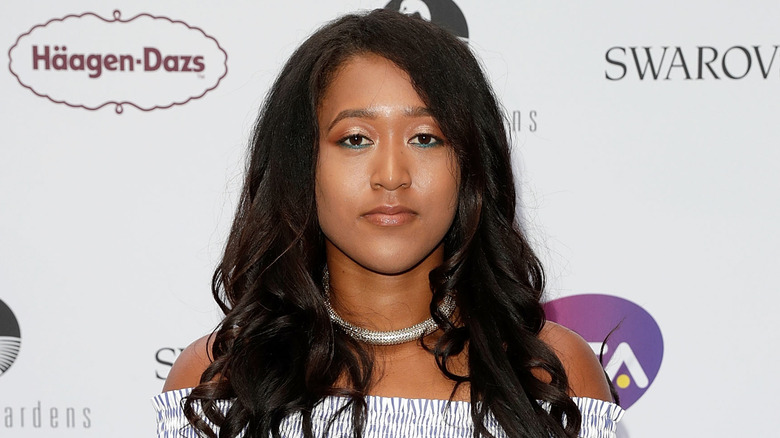 Naomi Osaka at a party in 2017