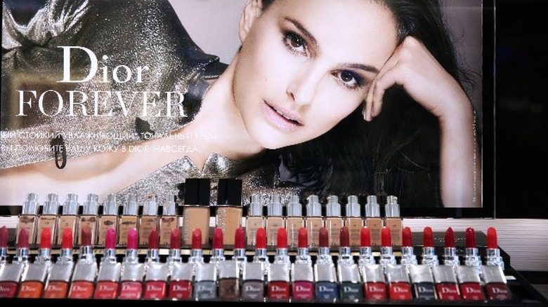 An ad for Natalie Portman's Dior Forever campaign