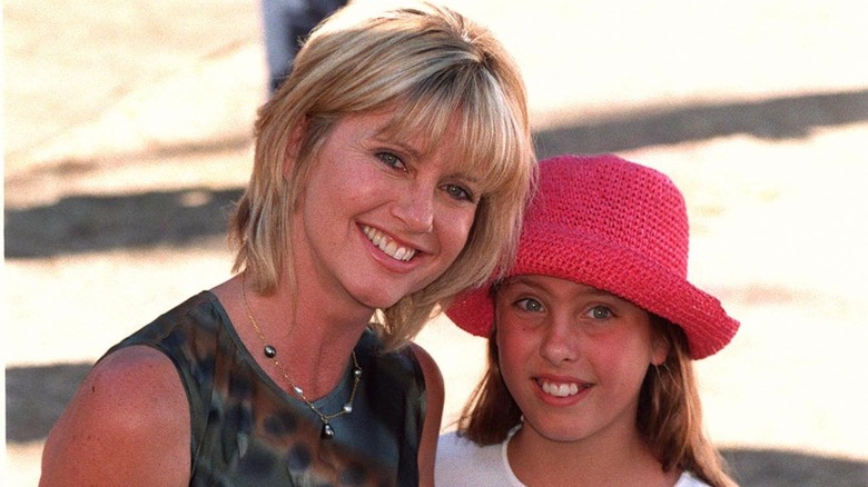 Olivia Newton-John with daughter