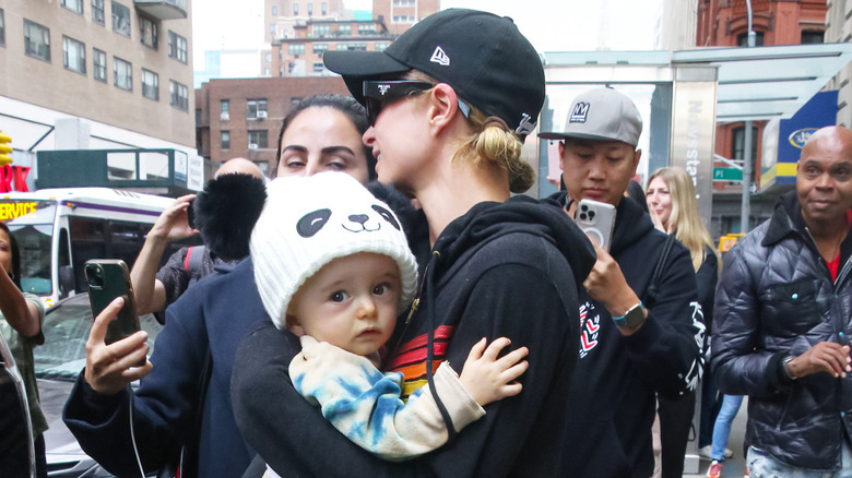 Paris Hilton with her son Phoenix