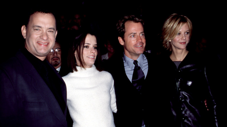 Tom Hanks, Parker Posey, Greg Kinnear, and Meg Ryan attending the You've Got Mail premiere