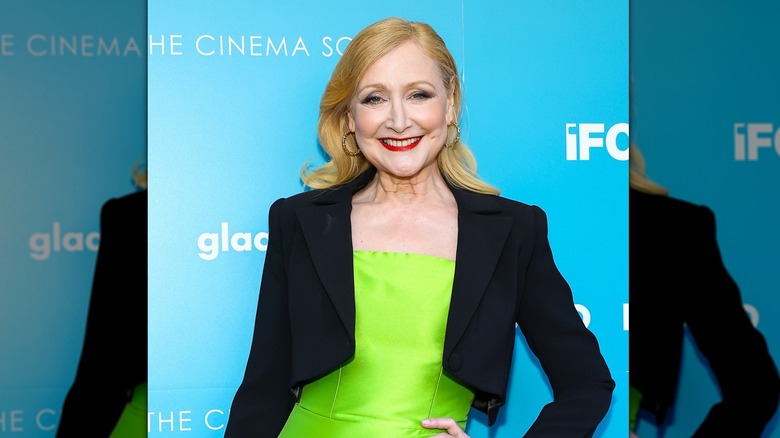 Patricia Clarkson posing at event