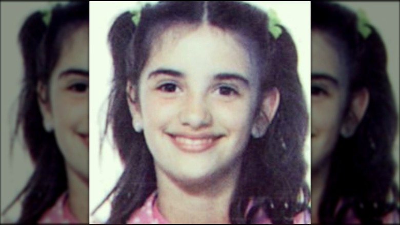 Penelope Cruz as a young girl