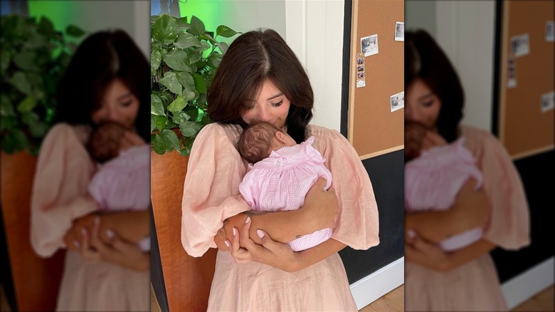 Kirstin Maldonado holding her newborn