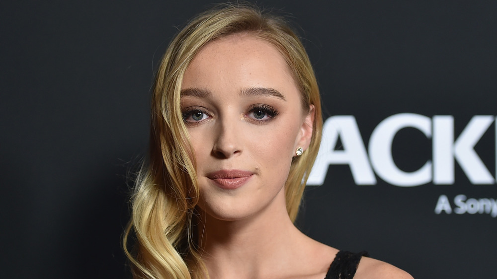 Phoebe Dynevor looking straight ahead