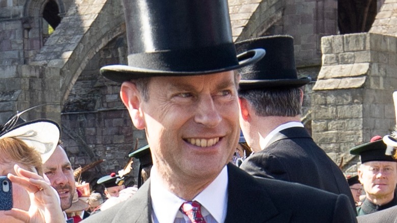 Prince Edward in a top hat