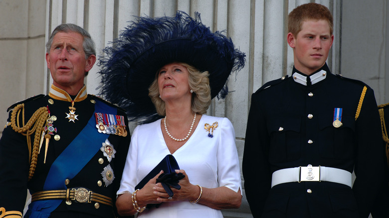 Princess Diana holding Prince Harry