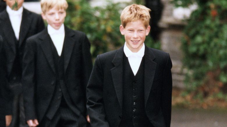 young Prince Harry smiling