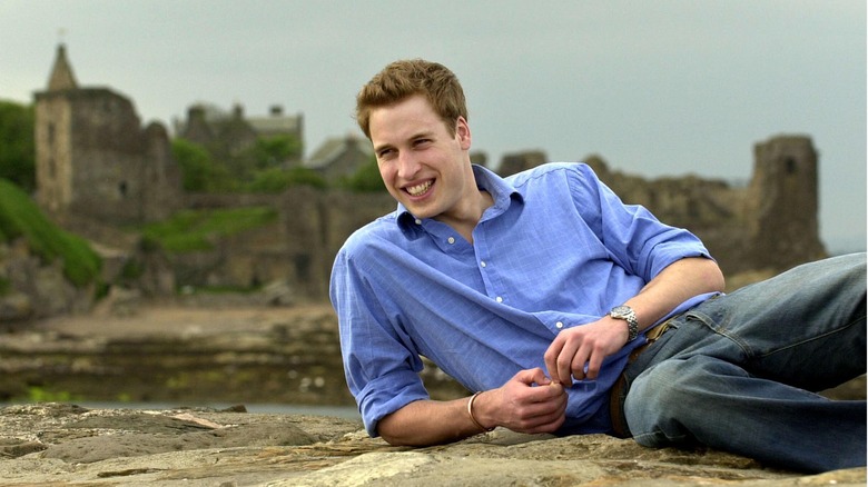 Prince William during his university days