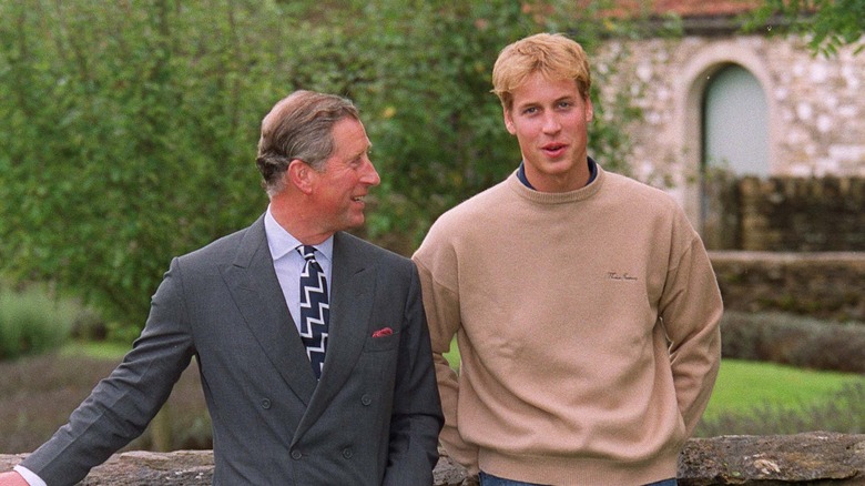 King Charles and Prince William speaking