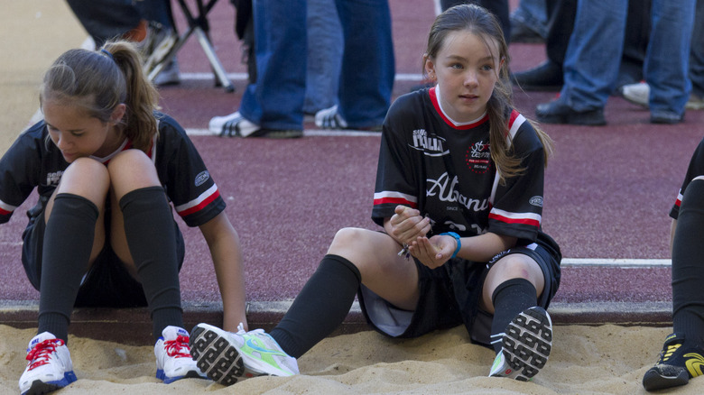 Princess Alexandra wearing soccer gear