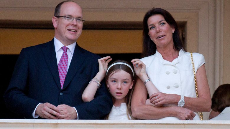 Young Alexandra with Prince Albert and Princess Caroline