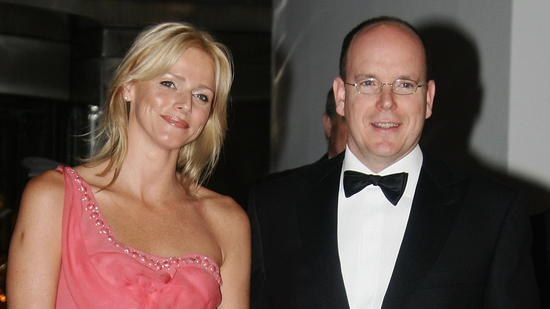 Princess Charlene, Prince Albert at event