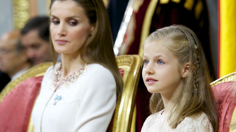 Queen Letizia and Princess Leonor