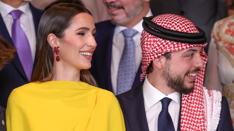 Princess Rajwa and Prince Hussein of Jordan