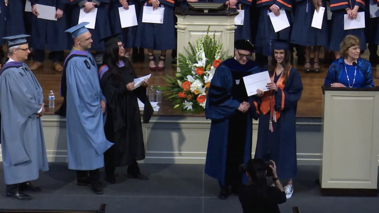 Princess Rajwa receives her diploma from Syracuse University