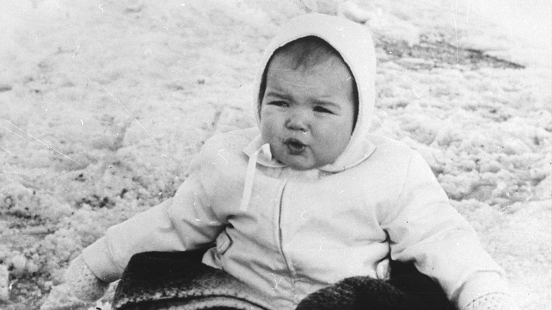 Princess Stephanie as a baby