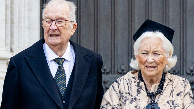 King Albert and Queen Paola smiling