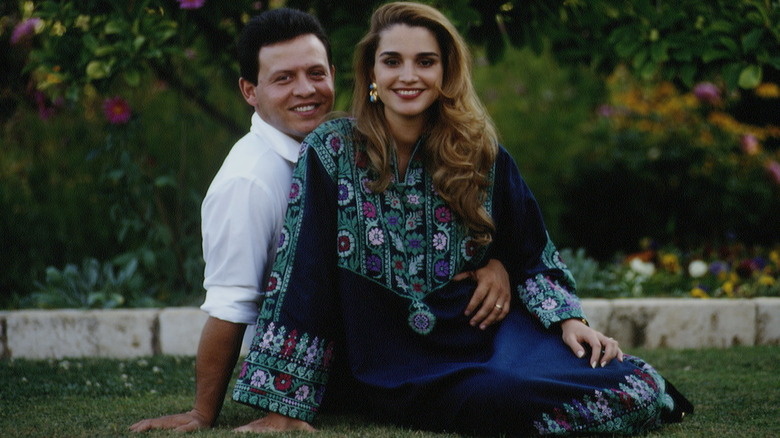 Young King Abdullah and Queen Rania of Jordan