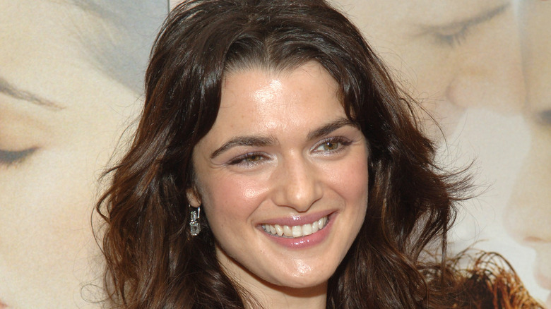 Rachel Weisz smiling for cameras