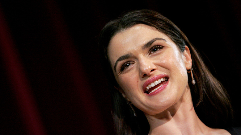 Rachel Weisz doing press