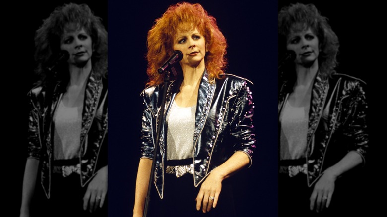 Reba McEntire performing onstage