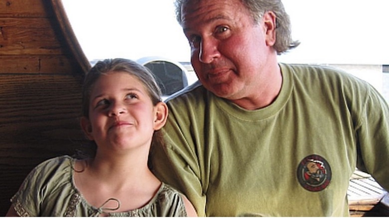 A young Remi Bader and her dad