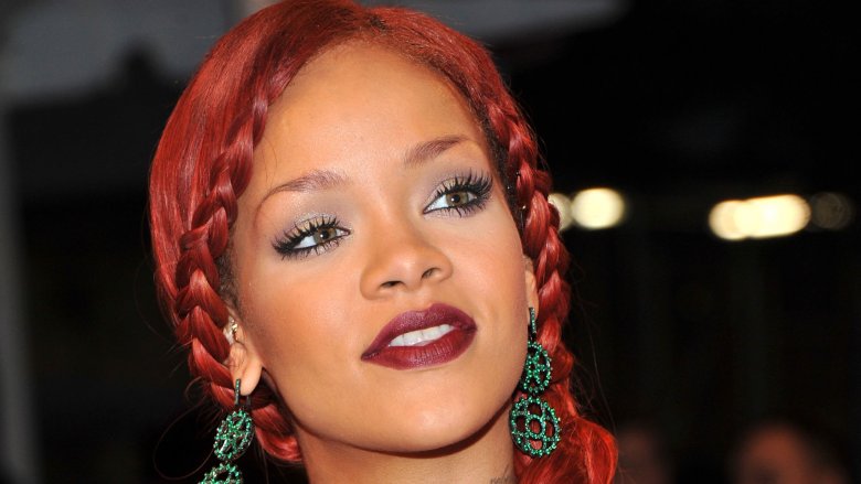 Rihanna with red hair