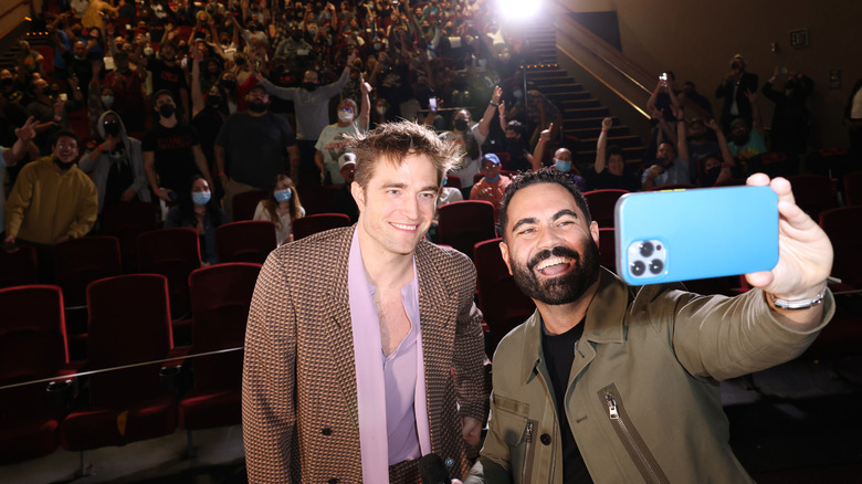 Robert Pattinson with fans