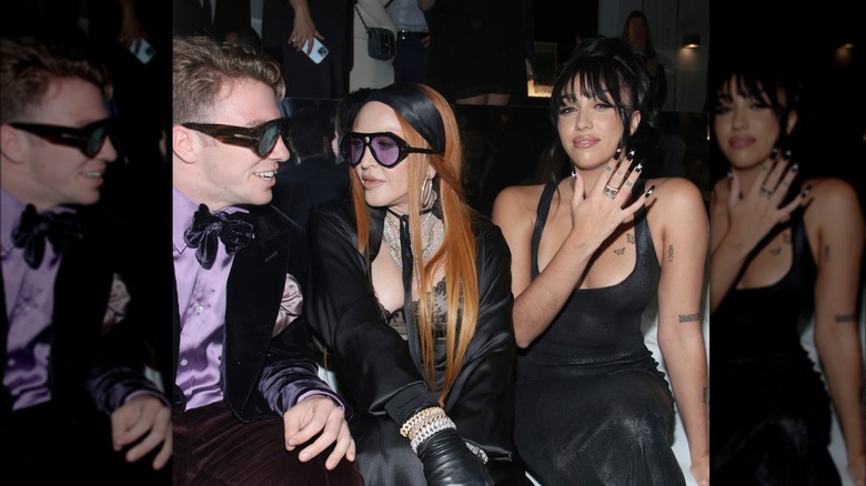 Rocco Ritchie, Madonna, and Lourdes Leon 