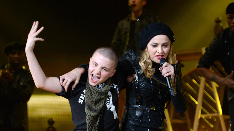 Rocco Ritchie performs with Madonna in 2012