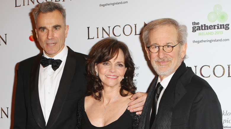 Daniel Day-Lewis, Sally Field, and Steven Spielberg at Lincoln event