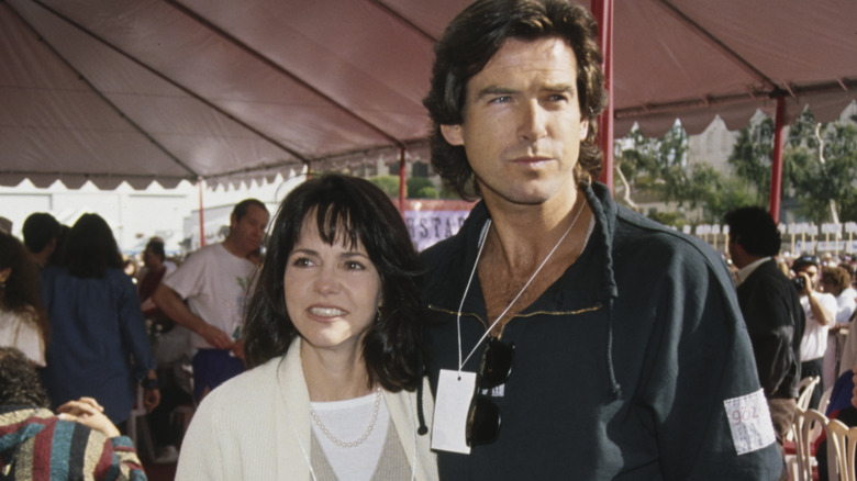 Sally Field and Pierce Brosnan at event in 1990s