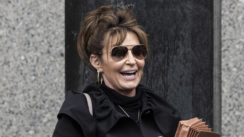 Sarah Palin smiling in 2022 